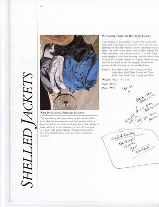 Chouinard Equipment Catalog 1989